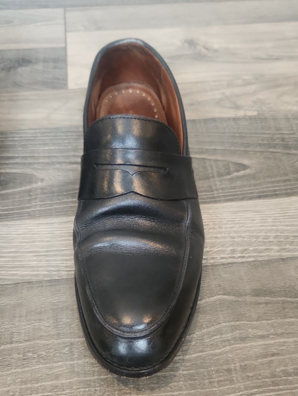 Brooks Brothers Men's Black Leather Loafers Size 10.5 - Picture 9 of 15